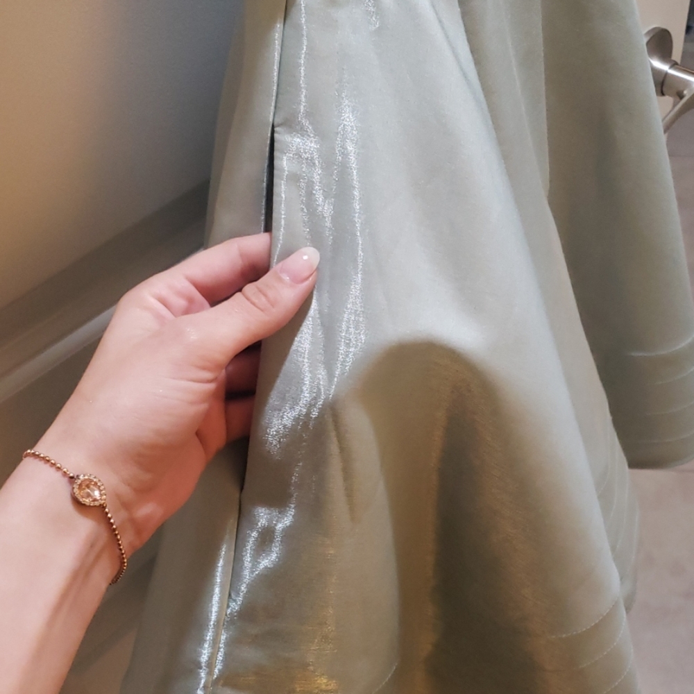 Seafoam green metallic Dress - Picture 3 of 6